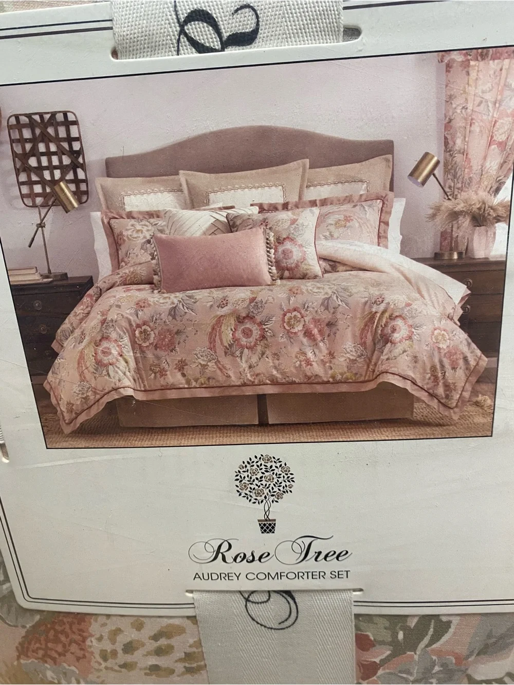 Rose Tree Audrey 4-Pc. Comforter Set, King 1 Comfortet 2 Pillow Shams 1 bedskirt